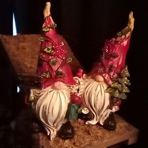 Set of two beautifully crafted Christmas knomes